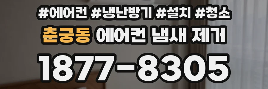 춘궁동 에어컨 냄새 제거