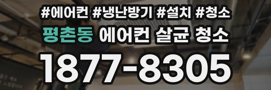 평촌동 에어컨 살균 청소