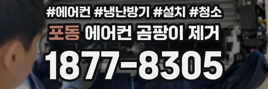 포동 에어컨 곰팡이 제거
