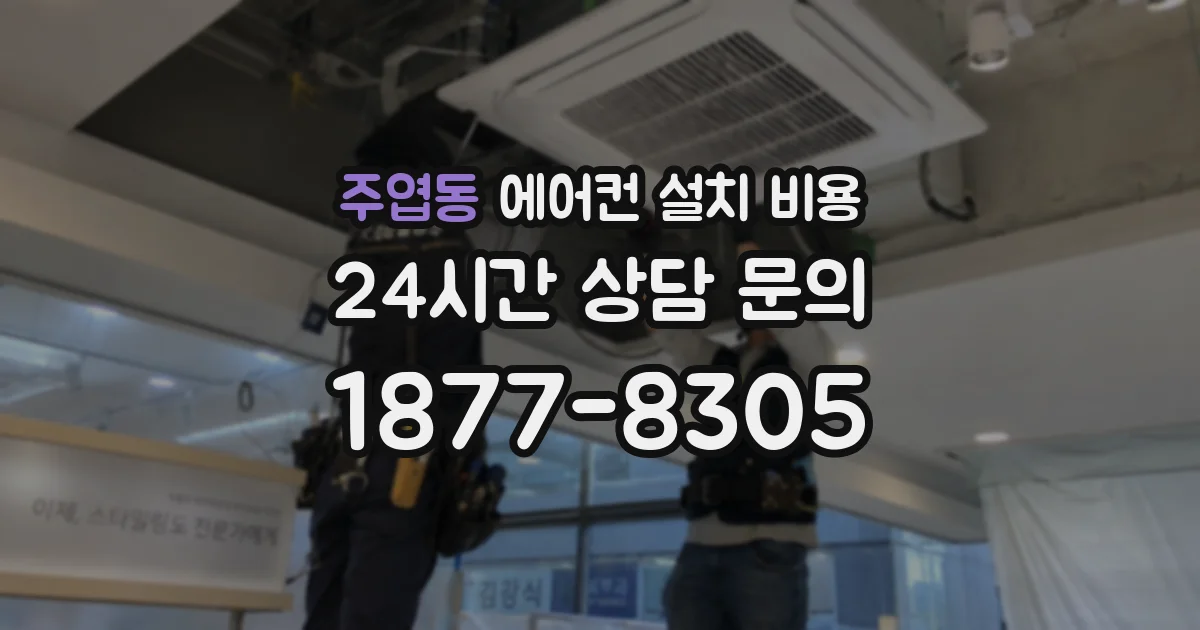 주엽동 에어컨 설치 비용