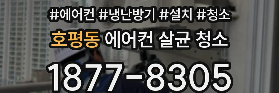 호평동 에어컨 살균 청소