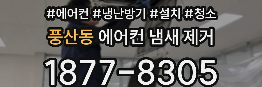 풍산동 에어컨 냄새 제거