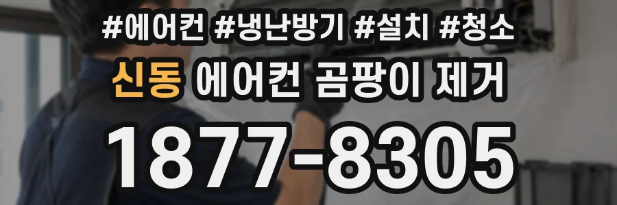 신동 에어컨 곰팡이 제거