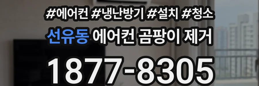선유동 에어컨 곰팡이 제거