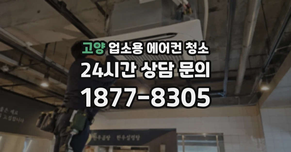 고양 업소용 에어컨 청소