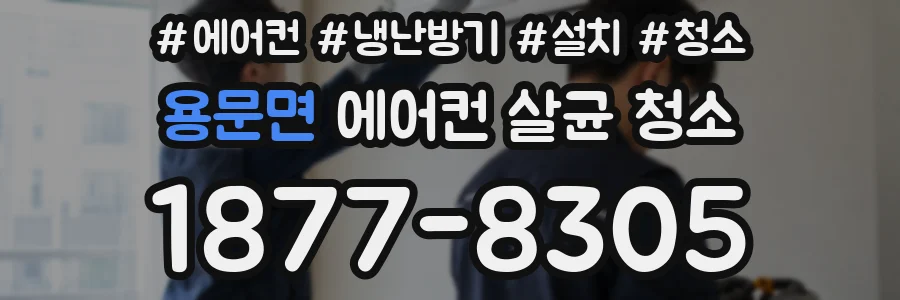 용문면 에어컨 살균 청소