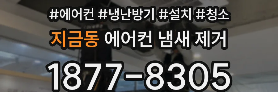 지금동 에어컨 냄새 제거