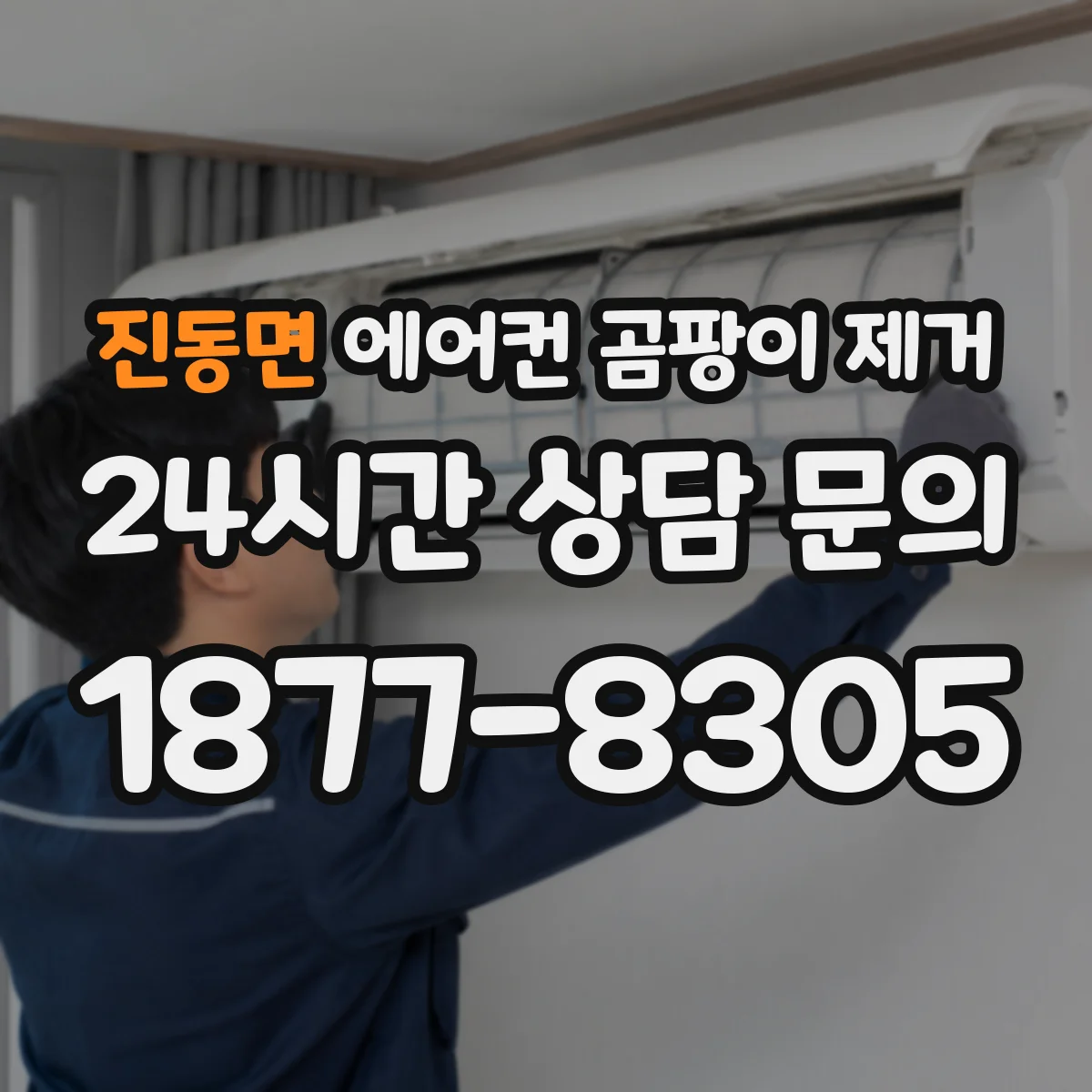 진동면 에어컨 곰팡이 제거