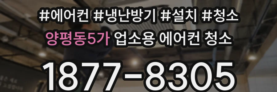 양평동5가 업소용 에어컨 청소