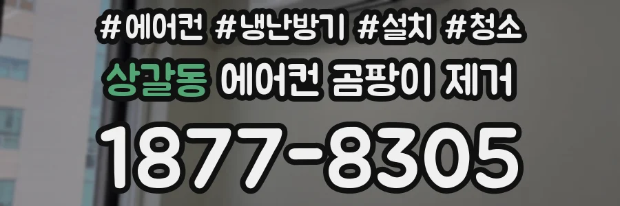 상갈동 에어컨 곰팡이 제거