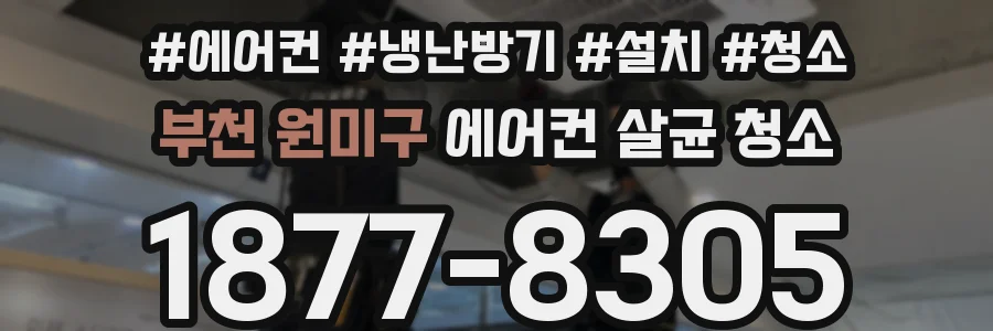 부천 원미구 에어컨 살균 청소