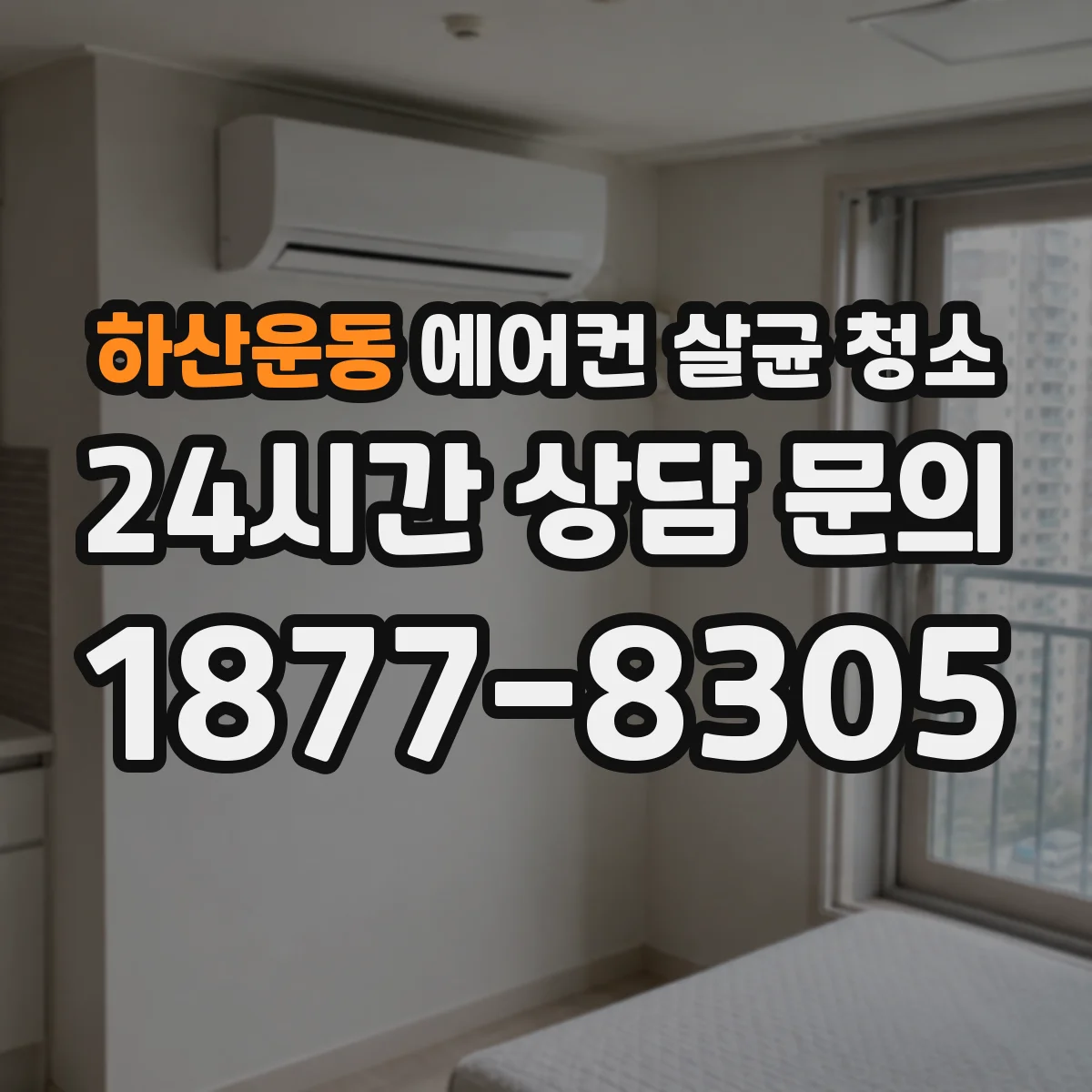 하산운동 에어컨 살균 청소