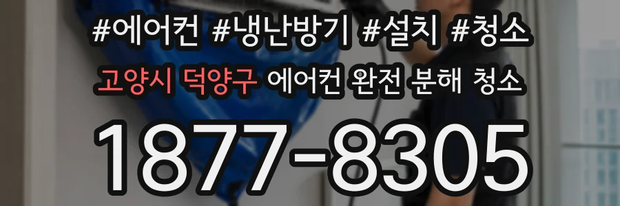 고양시 덕양구 에어컨 완전 분해 청소