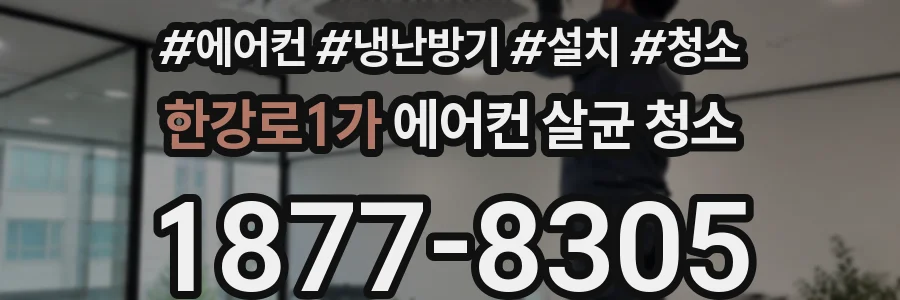 한강로1가 에어컨 살균 청소