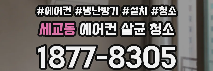 세교동 에어컨 살균 청소