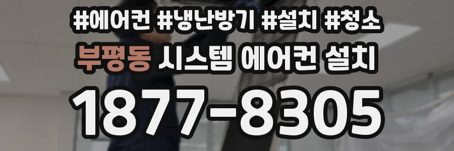 부평동 시스템 에어컨 설치