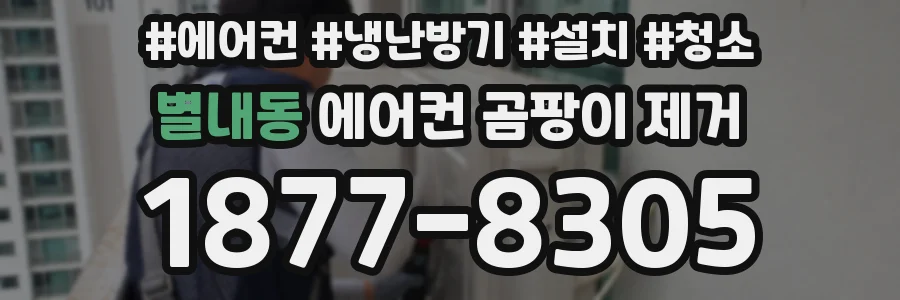 별내동 에어컨 곰팡이 제거