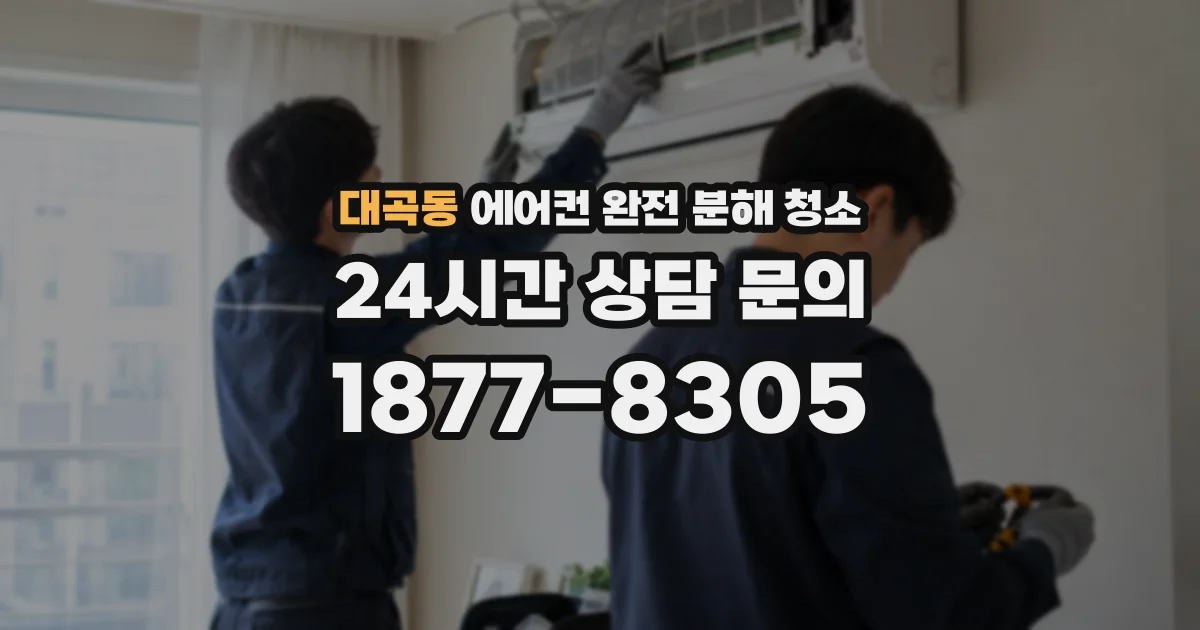 대곡동 에어컨 완전 분해 청소