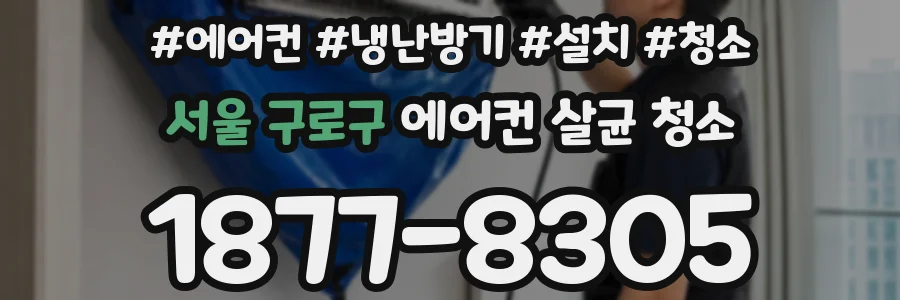 서울 구로구 에어컨 살균 청소