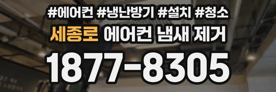 세종로 에어컨 냄새 제거