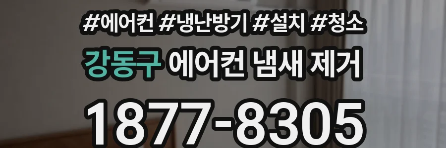 강동구 에어컨 냄새 제거