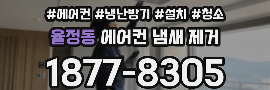 율정동 에어컨 냄새 제거