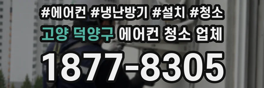고양 덕양구 에어컨 청소 업체