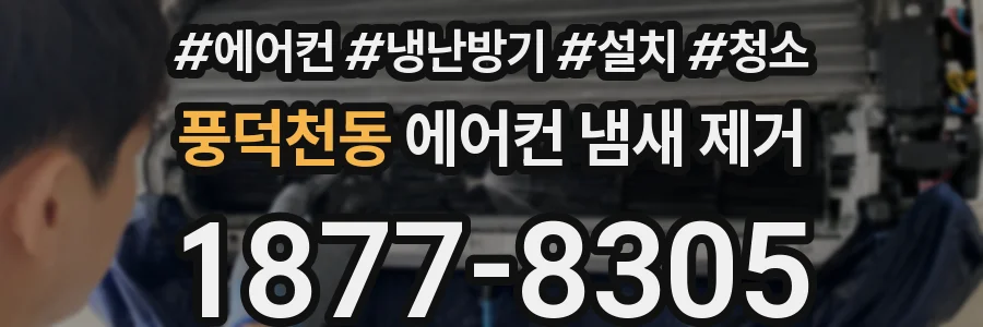 풍덕천동 에어컨 냄새 제거