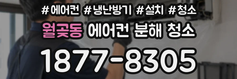 월곶동 에어컨 분해 청소