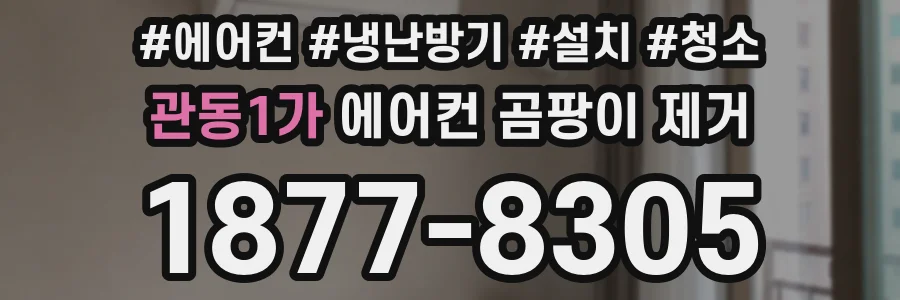관동1가 에어컨 곰팡이 제거