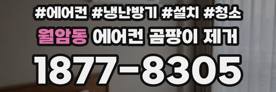 월암동 에어컨 곰팡이 제거