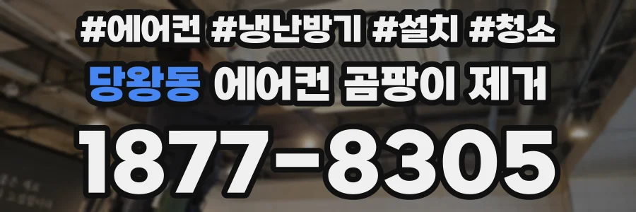 당왕동 에어컨 곰팡이 제거