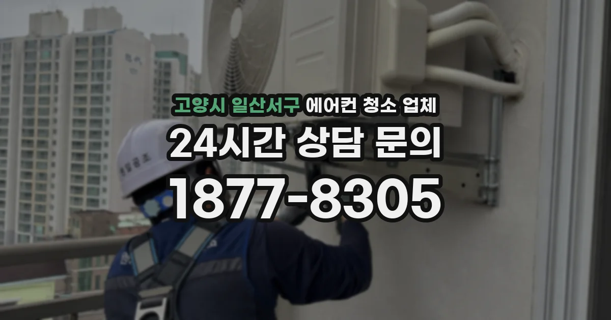 고양시 일산서구 에어컨 청소 업체