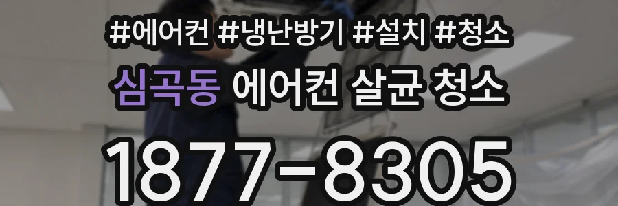심곡동 에어컨 살균 청소