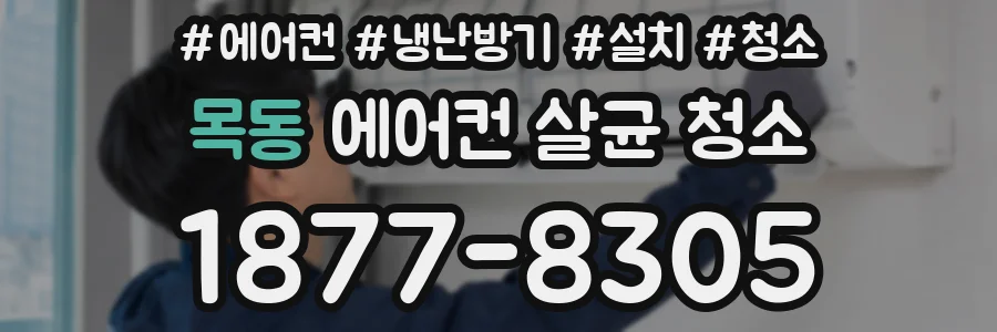 목동 에어컨 살균 청소