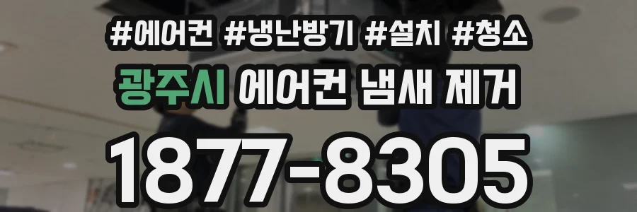 광주시 에어컨 냄새 제거