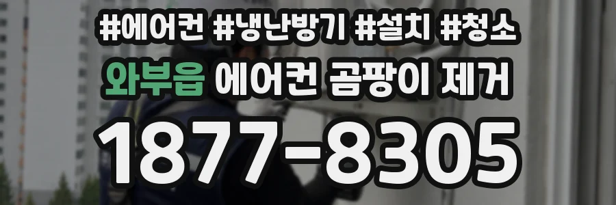 와부읍 에어컨 곰팡이 제거