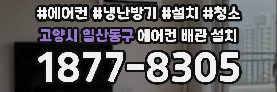 고양시 일산동구 에어컨 배관 설치