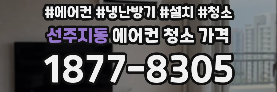 선주지동 에어컨 청소 가격