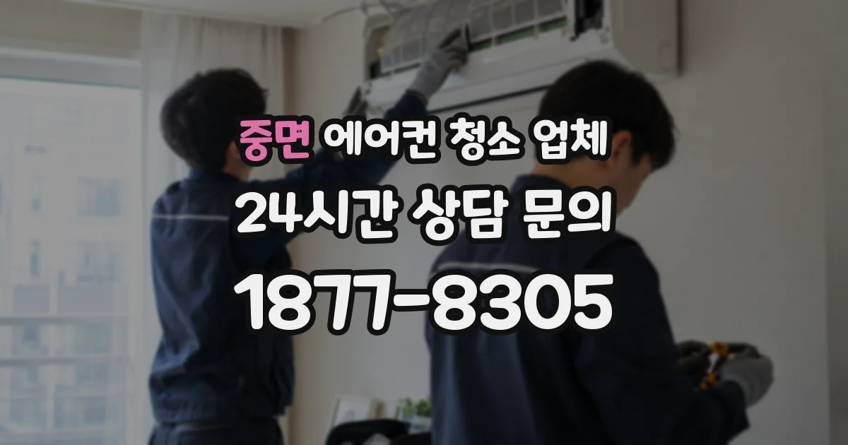 중면 에어컨 청소 업체