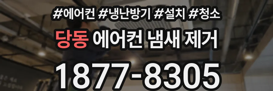 당동 에어컨 냄새 제거