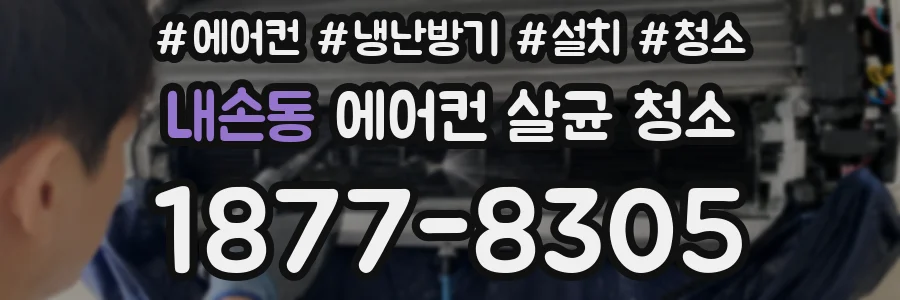 내손동 에어컨 살균 청소