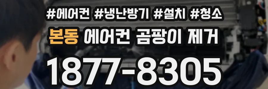 본동 에어컨 곰팡이 제거