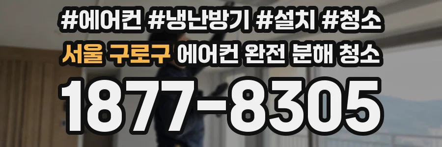 서울 구로구 에어컨 완전 분해 청소