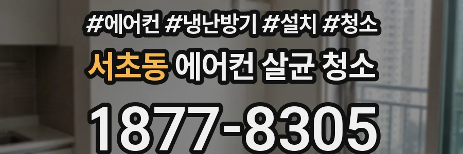 서초동 에어컨 살균 청소