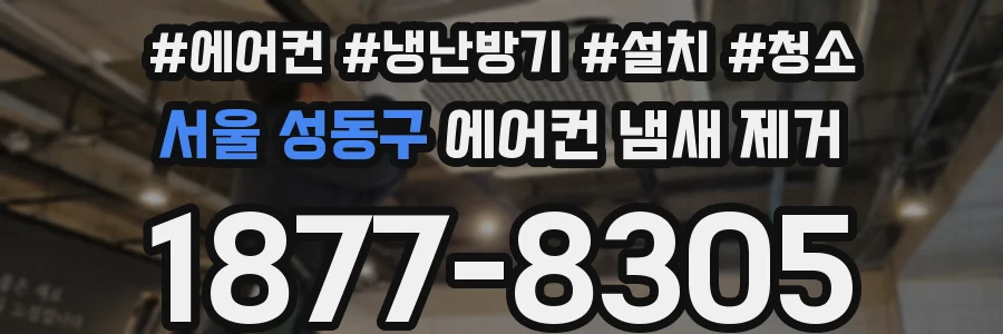 서울 성동구 에어컨 냄새 제거