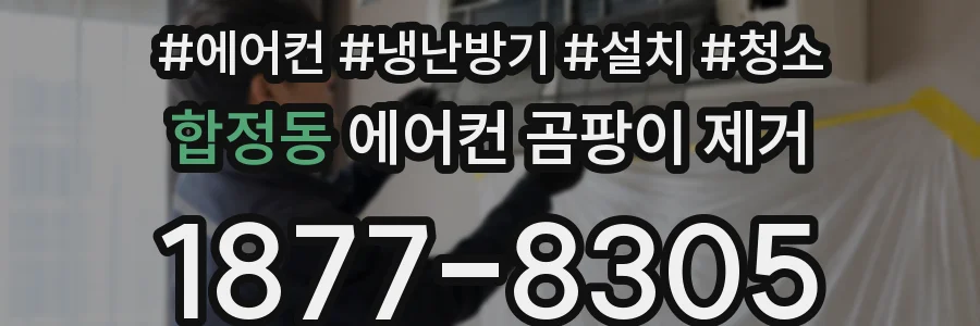 합정동 에어컨 곰팡이 제거