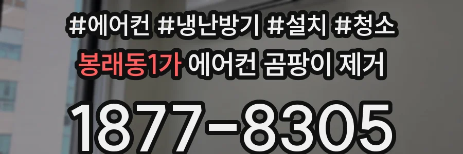 봉래동1가 에어컨 곰팡이 제거