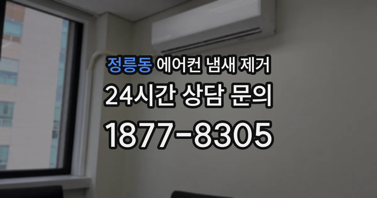 정릉동 에어컨 냄새 제거