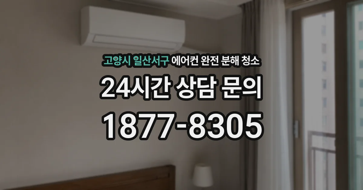 고양시 일산서구 에어컨 완전 분해 청소